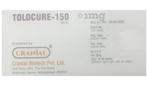 Tolocure 150 Tablet image Tolocure 150 Tablet image