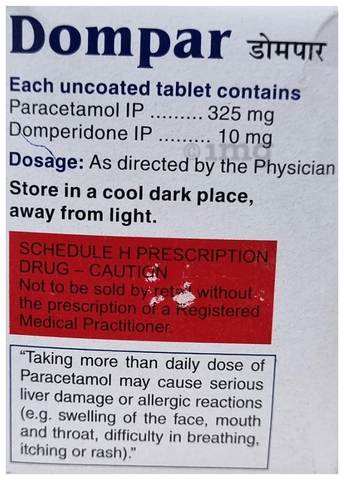 Dompar 10mg/325mg Tablet