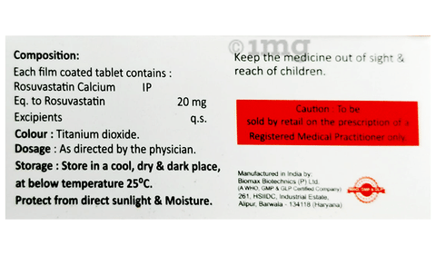 Rosugem 20mg Tablet image