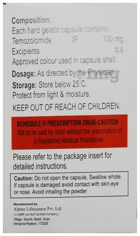 Temopine 100mg Capsule image