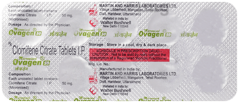 Ovagen 50mg Tablet image