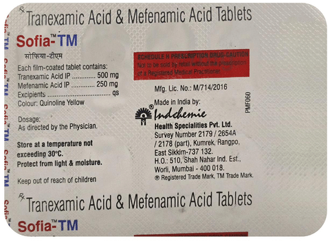 Sofia TM 500mg/250mg Tablet image