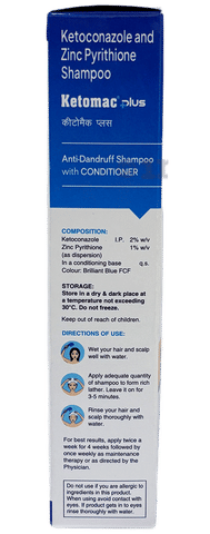 Ketomac Plus Anti-Dandruff Shampoo with Conditioner Paraben Free image Ketomac Plus Anti-Dandruff Shampoo with Conditioner Paraben Free image