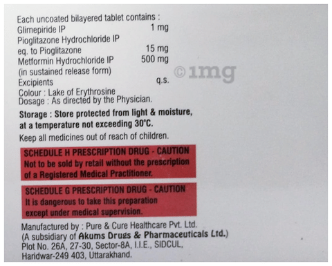Safglim PM 1 Tablet SR image