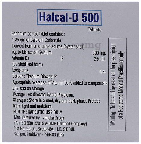 Halcal-D 500 Tablet image