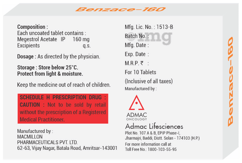 Benzace 160 Tablet image