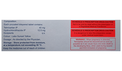 Telmisat H Tablet image Telmisat H Tablet image