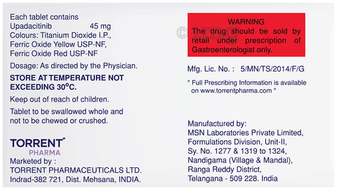 Upadacol 45 Tablet ER image Upadacol 45 Tablet ER image