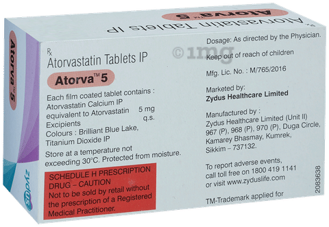 Atorva 5 Tablet image Atorva 5 Tablet image