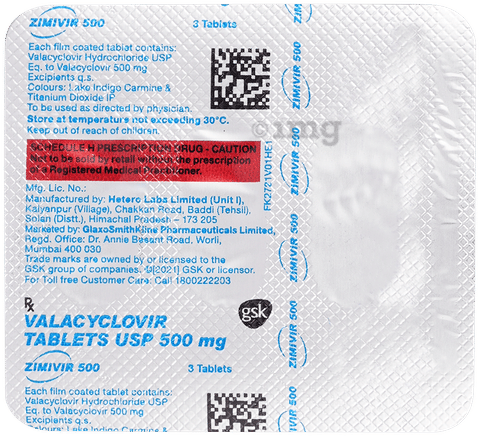 Zimivir 500 Tablet image