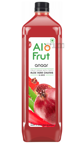 Alo Frut Anaar Aloevera Chunks Juice: Buy bottle of Ltr