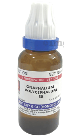 Sett Dey Gnaphalium Polycephalum Dilution 30 1