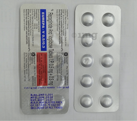 Eurepa-V 0.5/0.3 Tablet image Eurepa-V 0.5/0.3 Tablet image