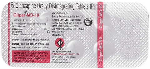 Olipar 10mg Tablet MD image Olipar 10mg Tablet MD image