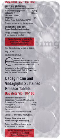 Dapabite VD 10mg/100mg Tablet SR image