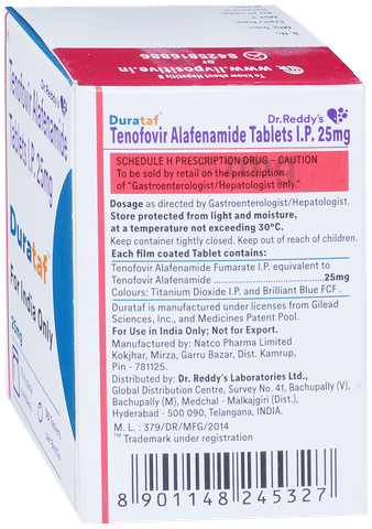 Durataf 25mg Tablet image