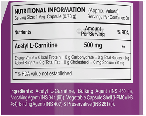 tnt fuel acetyl l carnitine review Acetyl-L-Carnitine 750 mg Tablets