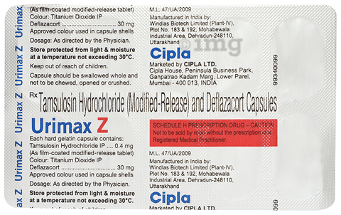 Urimax Z Capsule MR image Urimax Z Capsule MR image