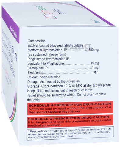 Triglimisave 1 Tablet SR image
