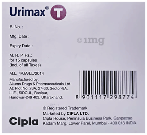 Urimax T Tablet ER image