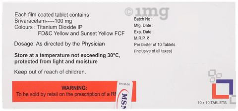 Brivanext 100mg Tablet image Brivanext 100mg Tablet image
