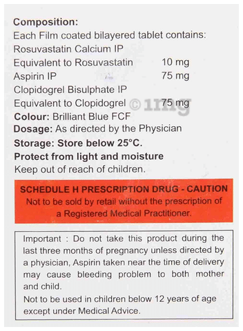 Rosutor Gold 10/75 Tablet