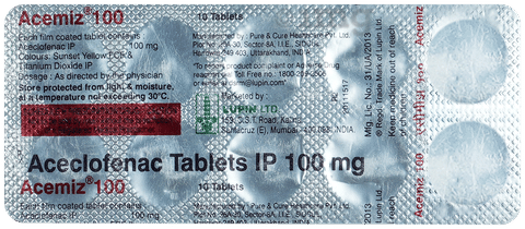 Acemiz 100mg Tablet: View Uses, Side Effects, Price and