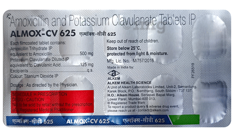 Almox-CV 625 Tablet image