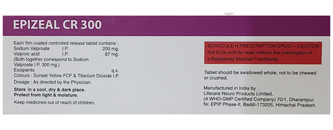 Epizeal 200mg/87mg Tablet CR image Epizeal 200mg/87mg Tablet CR image