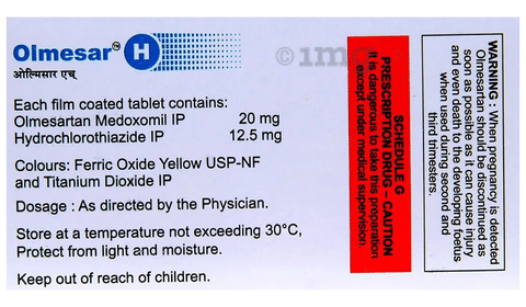 Olmesar  H 12.5mg/20mg Tablet image