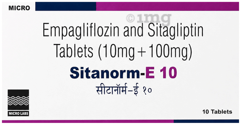 Sitanorm E 10mg/100mg Tablet image Sitanorm E 10mg/100mg Tablet image