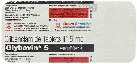Glybovin 5 Tablet image Glybovin 5 Tablet image