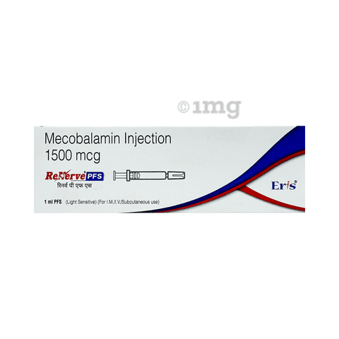 b12 prefilled injection Mecobalamin 1500mcg (Vitamin B12) Injection Prefilled glass Syringe  ZYOVIT12 AQ PFS at ₹ 186.56/piece | Ahmedabad main image 1