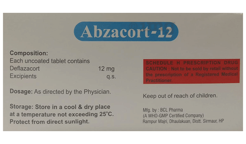 Abzacort 12 Tablet image