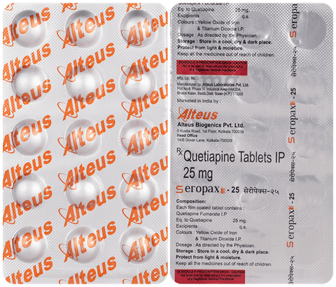 Seropax 25mg Tablet image Seropax 25mg Tablet image