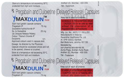 Maxdulin 75/20 Capsule DR image