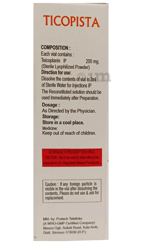 Ticopista 200mg Injection image