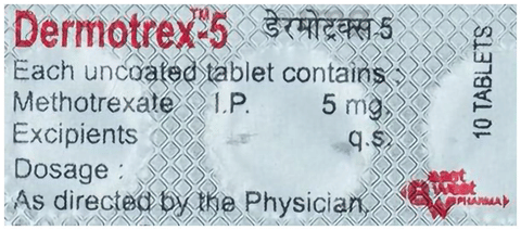 Dermotrex 5mg Tablet image