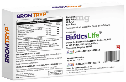 BioticsLife Bromtryp Tablet image