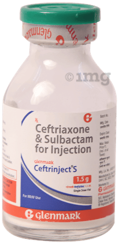 Ceftrinject S 1000mg/500mg Injection image Ceftrinject S 1000mg/500mg Injection image