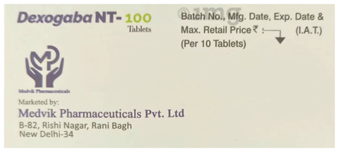 Dexogaba NT 100 Tablet