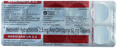 Nebicard LN 2.5 Tablet image Nebicard LN 2.5 Tablet image