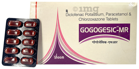 Gogogesic-MR Tablet: View Uses, Side Effects, Price and Substitutes | 1mg