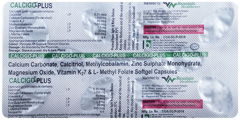 Calcigo Plus Softgel Capsule image