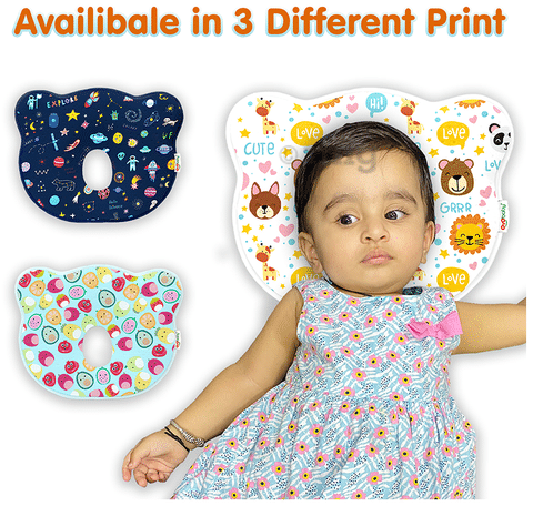 Oyo Baby Memory Foam Baby Head Shaping Pillow Animal Print Buy