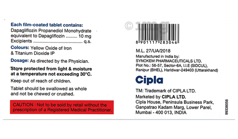 Cipdapla 10 Tablet image