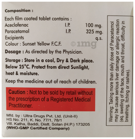 Tofinac P Tablet image