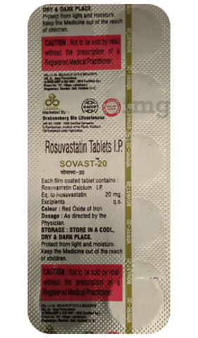 Sovast 20 Tablet image