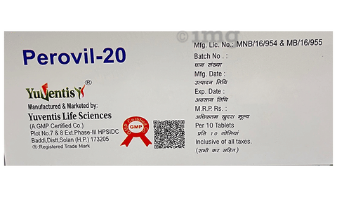 Perovil 20 Tablet DT image