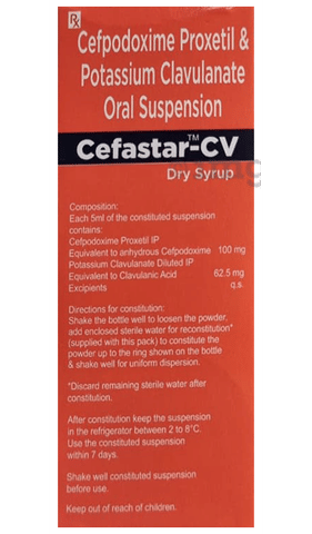 Cefastar-CV Dry Syrup image Cefastar-CV Dry Syrup image